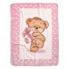 DAS BABY ΚΟΥΒΕΡΤΑ VELOUR 110X140 RELAX 4869 ΚΑΦΕ, ΡΟΖ