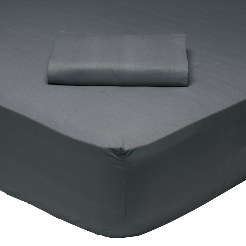 DAS HOME 1007 ΣΕΝΤΟΝΙ ΗΜΙΔΙΠΛΟ ΜΕ ΛΑΣΤΙΧΟ DARK GREY DARK GREY