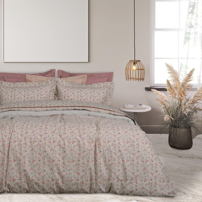 DAS HOME ΣΕΤ ΣΕΝΤΟΝΙΑ ΥΠΕΡΔΙΠΛΑ DAILY 9619 ECRU, GREY, PINK