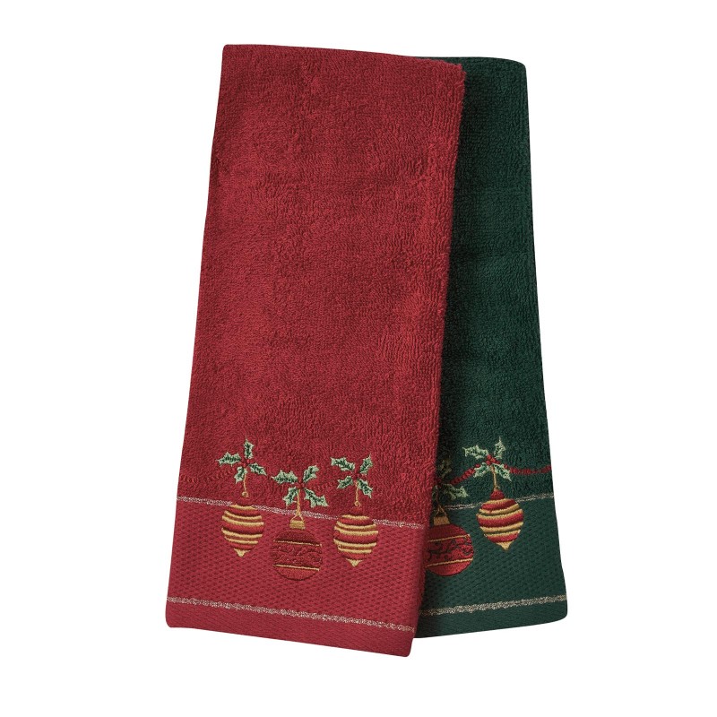 DAS HOME CHRISTMAS ΠΟΤΗΡΟΠΑΝΑ ΣΕΤ 2ΤΜΧ 40X60 0703 GREEN, RED