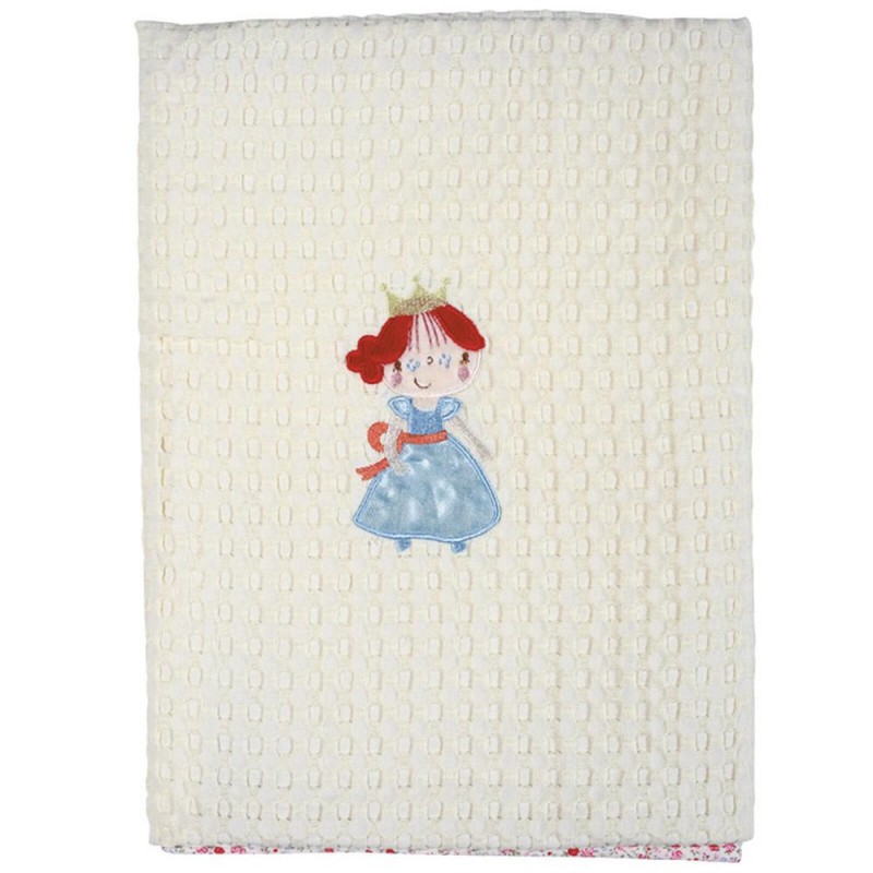 DAS BABY 6511 ΚΟΥΒΕΡΤΑ ΠΙΚΕ 110X150  DREAM EMBROIDERY ΡΟΖ