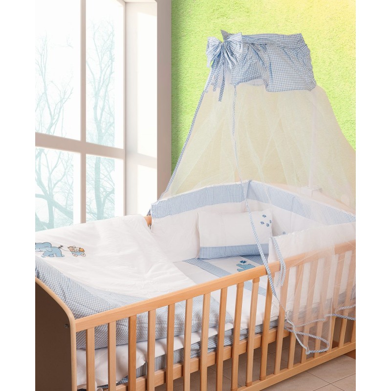 ΚΟΥΝΟΥΠΙΕΡΑ bebe ΕΛΕΦΑΝΤΑΚΙ 18 160X490 ΛΕΥΚΟ/ΣΙΕΛ Cotton 100%