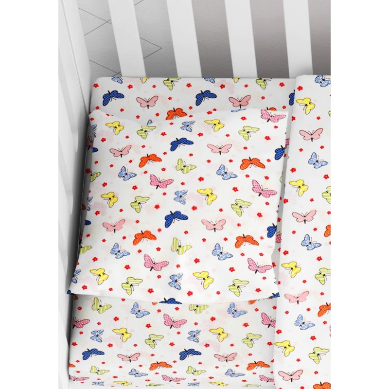 ΜΑΞΙΛΑΡΟΘΗΚΗ ΕΜΠΡΙΜΕ bebe Butterfly 49 35X45 Rotary Print Cotton 100%