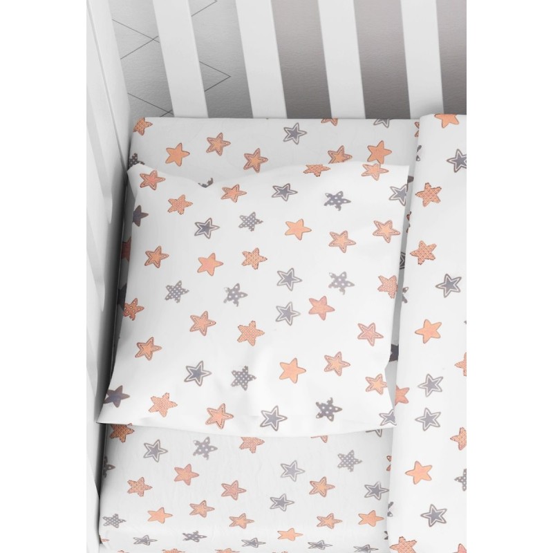 ΜΑΞΙΛΑΡΟΘΗΚΗ ΕΜΠΡΙΜΕ bebe Star 103 35X45 Grey Cotton 100%