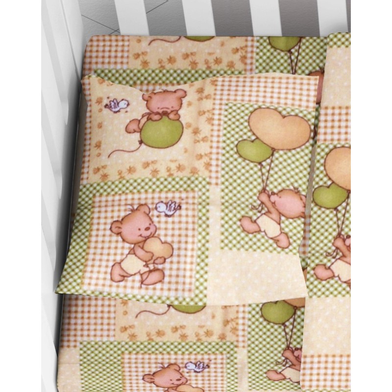 ΜΑΞΙΛΑΡΟΘΗΚΗ ΕΜΠΡΙΜΕ bebe Baloon 76 35X45 Beige Flannel cotton 100%