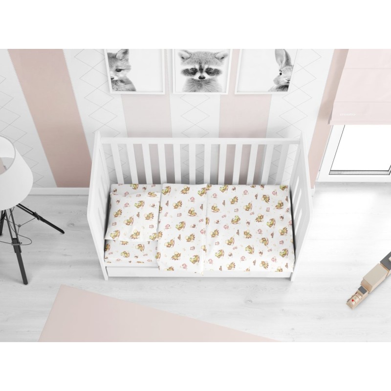 ΚΑΤΩΣΕΝΤΟΝΟ ΜΕ ΛΑΣΤΙΧΟ bebe Baby 03 0,70X1,40X0,15 Flannel cotton 100%