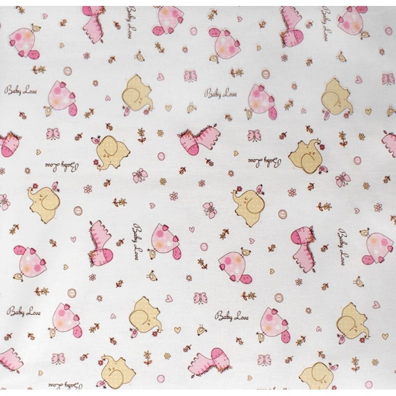 ΣΕΝΤΟΝΑΚΙ ΛΙΚΝΟΥ bebe Elephant 172 80X110 Pink Cotton 100%