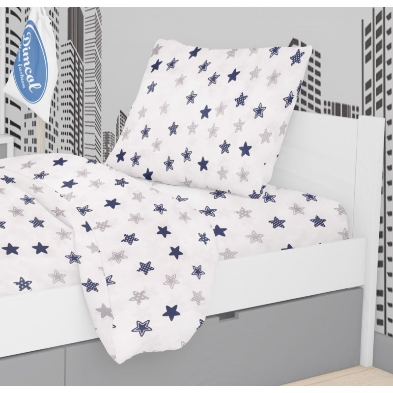 ΜΑΞΙΛΑΡΟΘΗΚΗ ΕΜΠΡΙΜΕ kids Star 102 50X70 Blue Cotton 100%