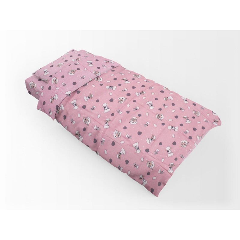 ΠΑΠΛΩΜΑΤΟΘΗΚΗ ΕΜΠΡΙΜΕ kids Προβατάκι 05 160Χ240 Pink Flannel cotton 100%