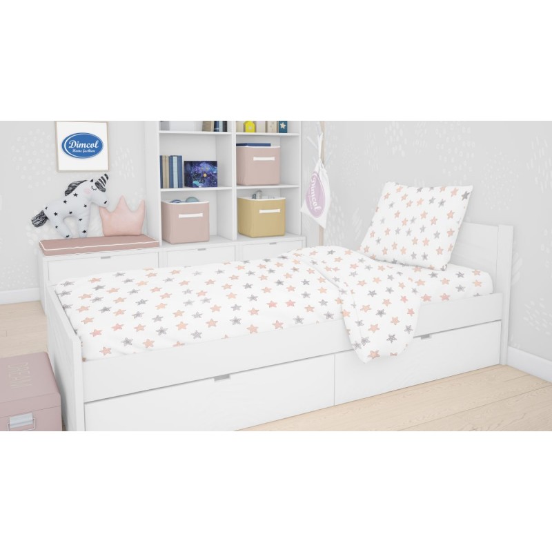 ΣΕΝΤΟΝΙΑ ΕΜΠΡΙΜΕ ΣΕΤ 2 τεμ kids Star 103 160X240 Grey Cotton 100%