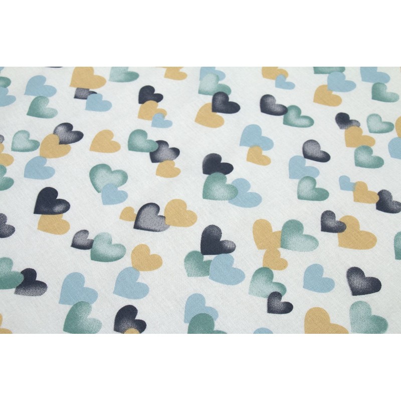 ΣΕΝΤΟΝΑΚΙ ΛΙΚΝΟΥ bebe Hearts 11 80Χ110 Grey-Green Cotton 100%