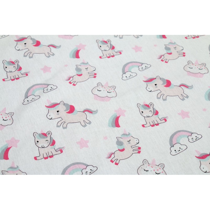 ΣΕΝΤΟΝΑΚΙ ΛΙΚΝΟΥ bebe Unicorn 108 80X110 White-Pink Cotton 100%