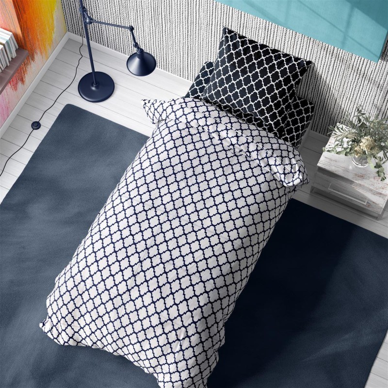 ΣΕΝΤΟΝΙΑ ΕΜΠΡΙΜΕ ΣΕΤ 3 τεμ Windows Multi 177 160X240 Dark blue-White Cotton 100%