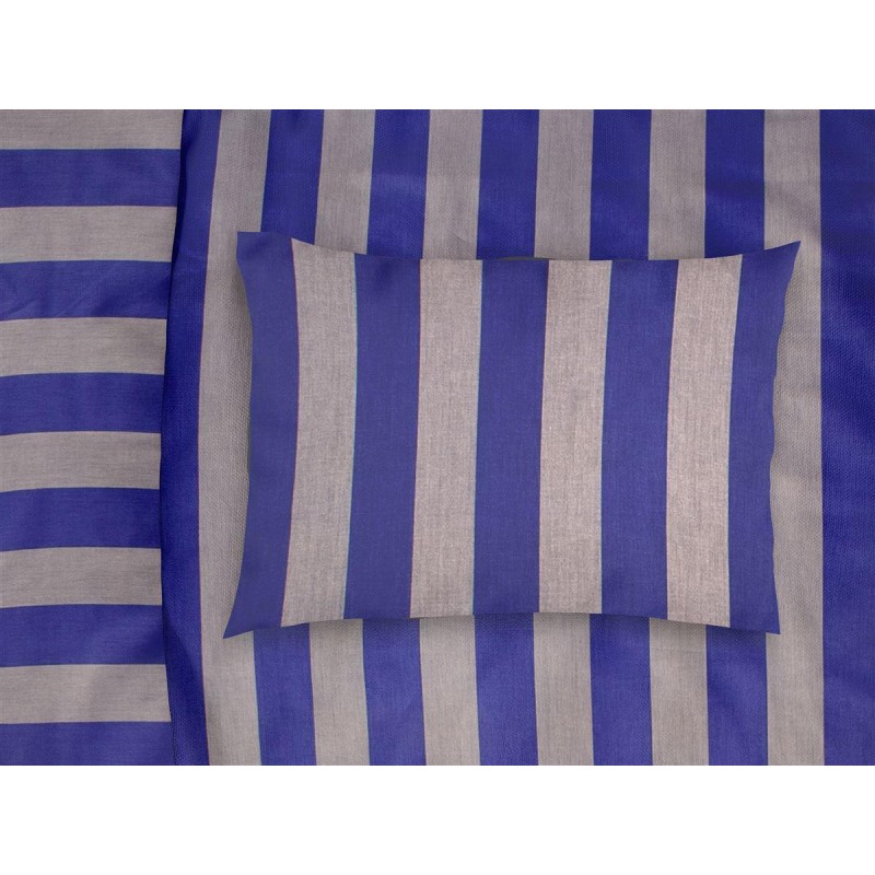 ΜΑΞΙΛΑΡΟΘΗΚΗ ΒΑΜΒΑΚΟΣΑΤΕΝ Stripes 157 50X70 Purple-Grey Cotton 100%