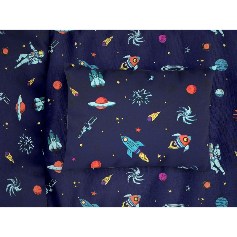 ΜΑΞΙΛΑΡΟΘΗΚΗ ΕΜΠΡΙΜΕ bebe Space 189 35X45 Blue Cotton 100%