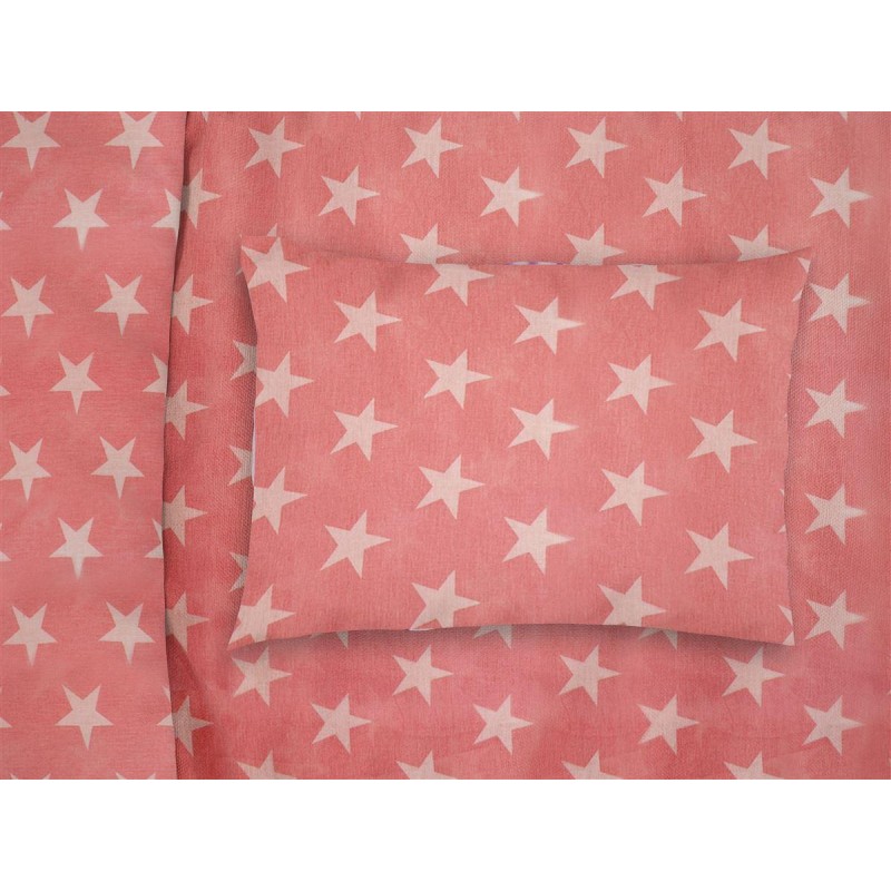 ΜΑΞΙΛΑΡΟΘΗΚΗ ΕΜΠΡΙΜΕ kids Star 34 50X70 Coral Cotton 100%