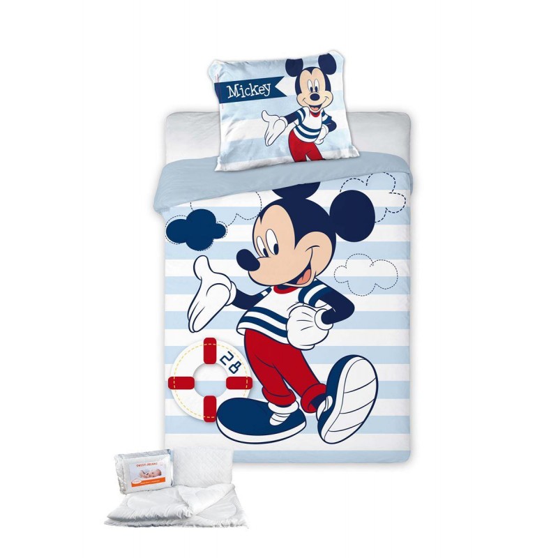 ΠΑΠΛΩΜΑΤΟΘΗΚΗ & ΠΑΠΛΩΜΑ ΣΕΤ 4 τεμ. Disney Mickey 583 100x135 Digital Print Cotton 100%