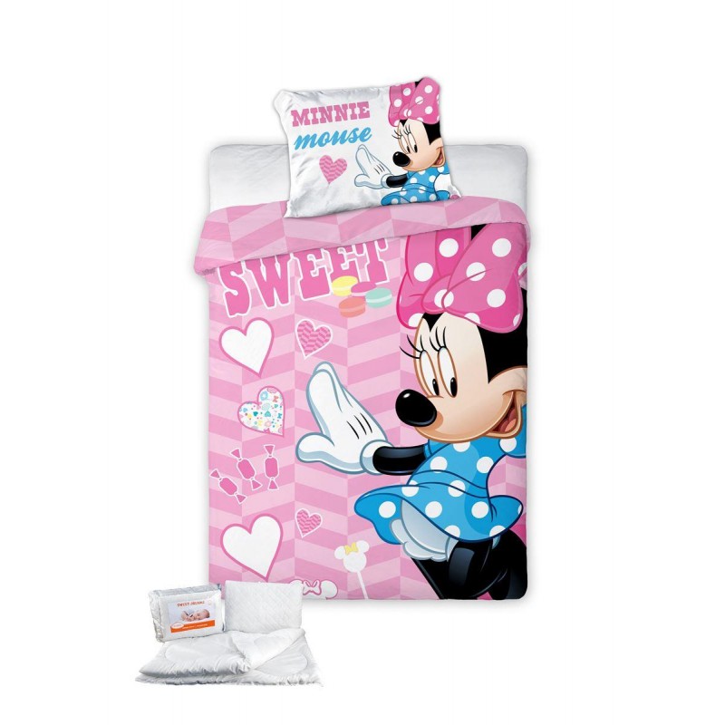 ΠΑΠΛΩΜΑΤΟΘΗΚΗ & ΠΑΠΛΩΜΑ ΣΕΤ 4 τεμ. Disney Minnie 581 100x135 Digital Print Cotton 100%