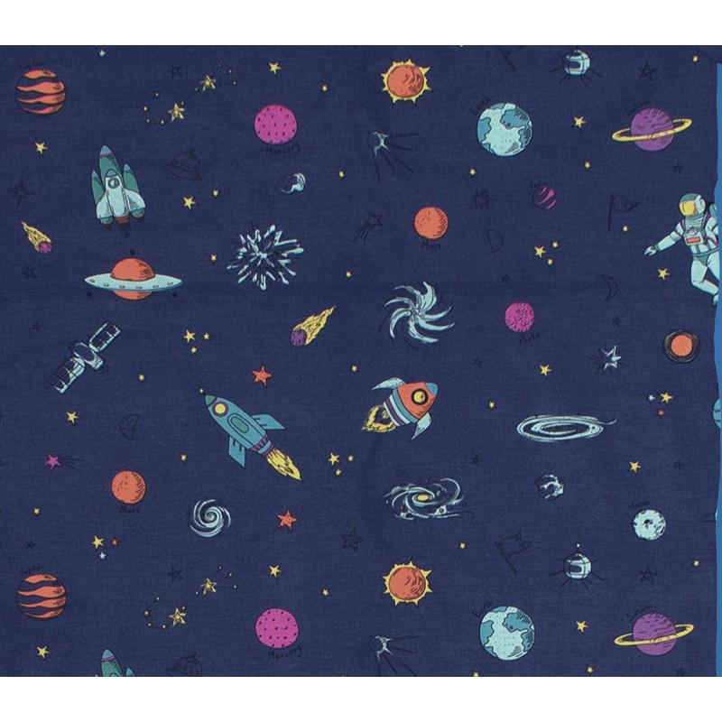 ΣΕΝΤΟΝΑΚΙ ΛΙΚΝΟΥ bebe Space 189 80X110 Blue Cotton 100%