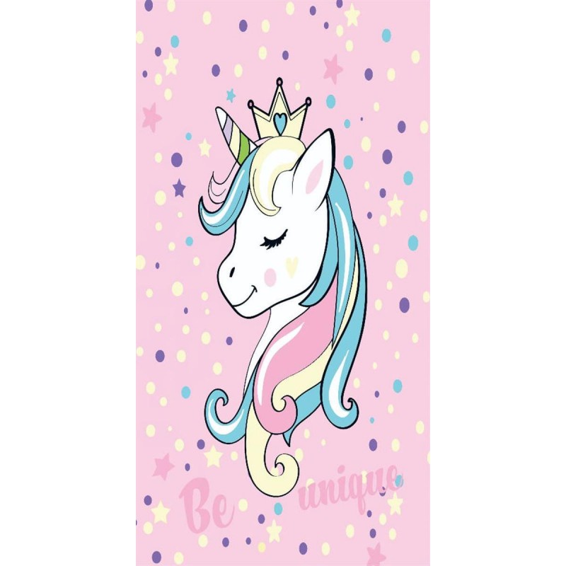 ΠΕΤΣΕΤΑ ΘΑΛΑΣΣΗΣ ΒΕΛΟΥΤΕ kids Unicorn 22 70X140 Digital Print 100% Cotton