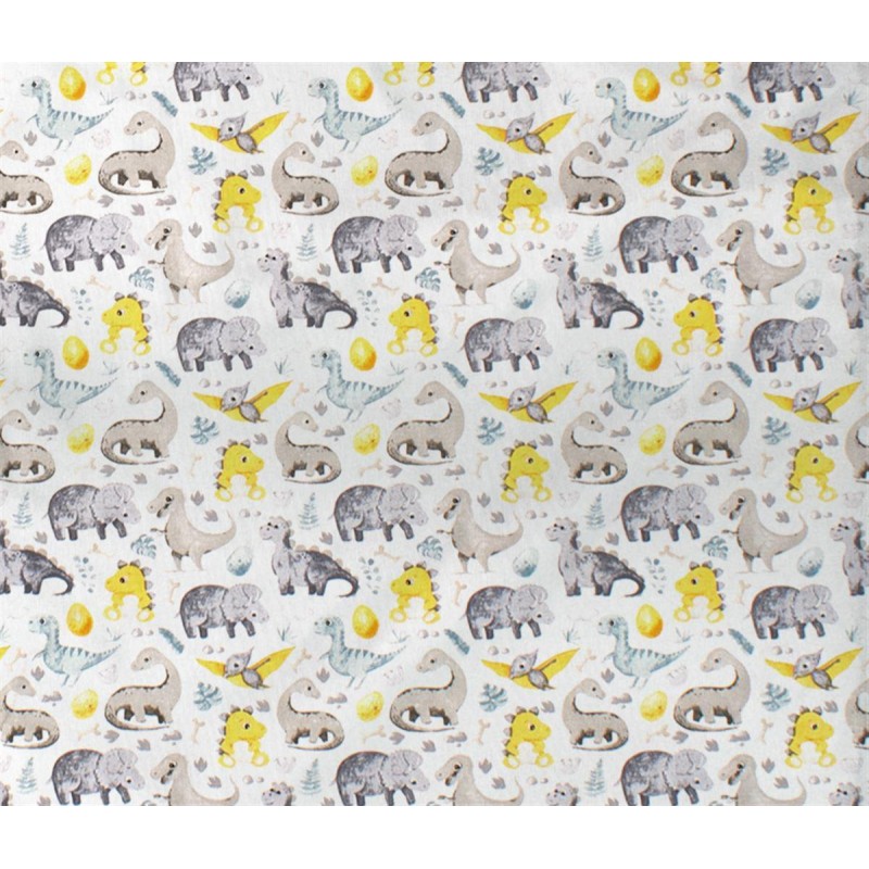 ΣΕΝΤΟΝΑΚΙ ΛΙΚΝΟΥ bebe Dinosaur 516 80X110 Grey 100% Cotton