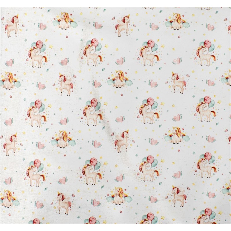 ΣΕΝΤΟΝΑΚΙ ΛΙΚΝΟΥ bebe Unicorn 209 80X110 White-Salmon Cotton 100%