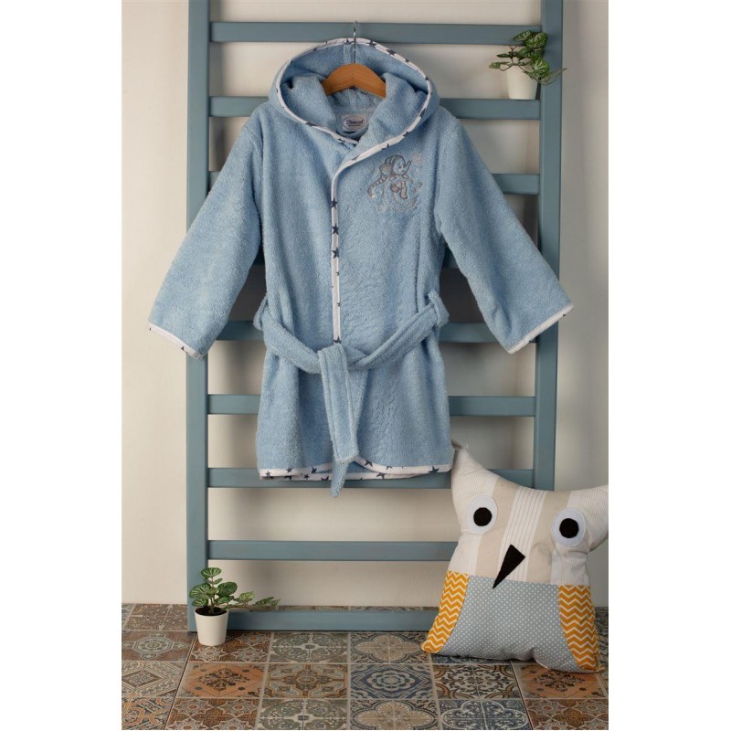 ΜΠΟΥΡΝΟΥΖΙ Με Κέντημα bebe Dreaming Elephant 166 SIZE:02 Σιελ 100% Cotton