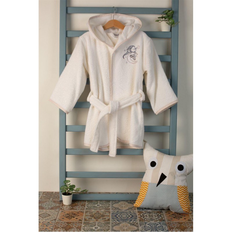 ΜΠΟΥΡΝΟΥΖΙ Με Κέντημα bebe Dreaming Elephant 168 SIZE:02 Λευκό 100% Cotton