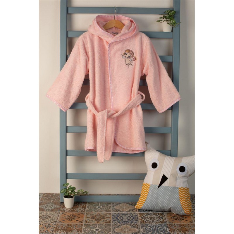 ΜΠΟΥΡΝΟΥΖΙ Με Κέντημα bebe Little Angel 141 SIZE:04 Ροζ 100% Cotton