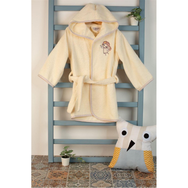 ΜΠΟΥΡΝΟΥΖΙ Με Κέντημα bebe Little Angel 143 SIZE:04 Εκρού 100% Cotton