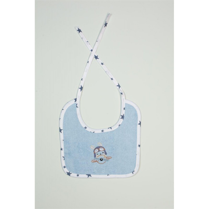 ΣΑΛΙΑΡΑ Με Κέντημα bebe Airplane 156 25X25 Σιελ 100% Cotton