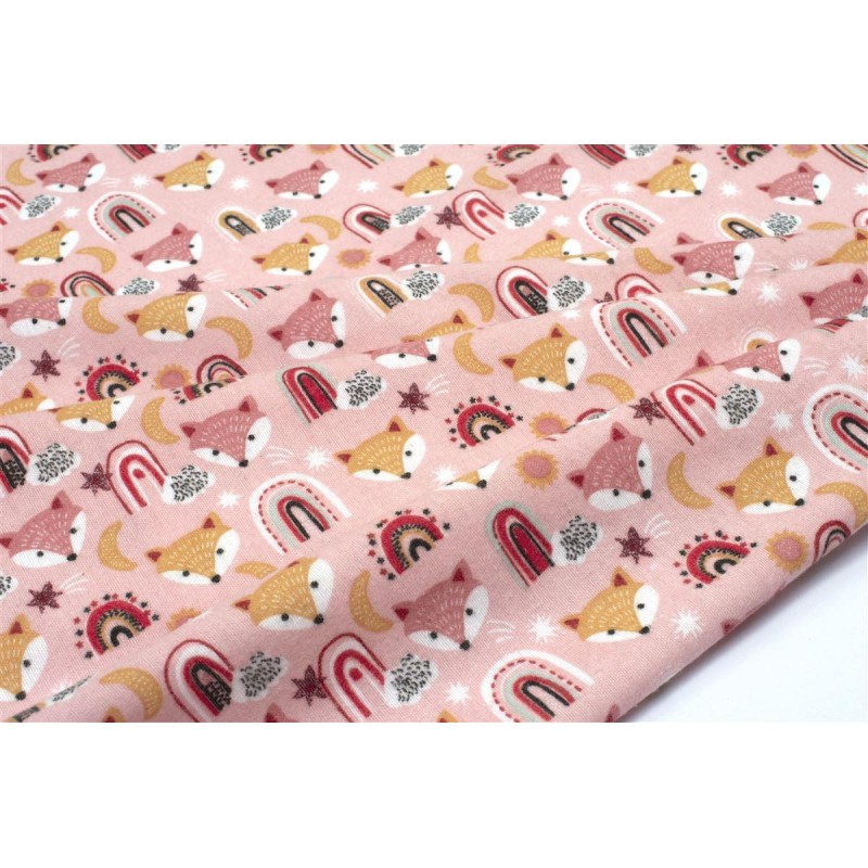 ΠΑΝΑ ΦΑΝΕΛΑ bebe Fox 52 80X80 Coral 100% Cotton Flannel