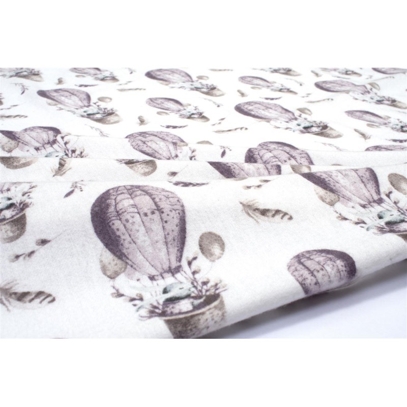 ΠΑΝΑ ΦΑΝΕΛΑ bebe Hot Air Balloon 78 80X80 Lilac 100% Cotton Flannel