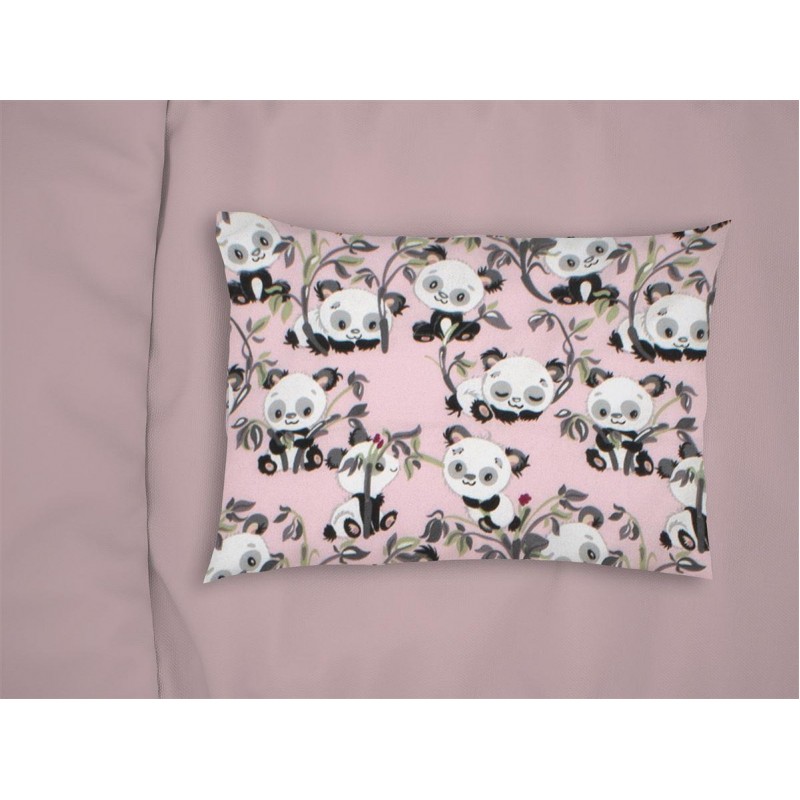 ΜΑΞΙΛΑΡΟΘΗΚΗ ΕΜΠΡΙΜΕ kids Panda Bear 97 50X70 Pink 100% Cotton Flannel