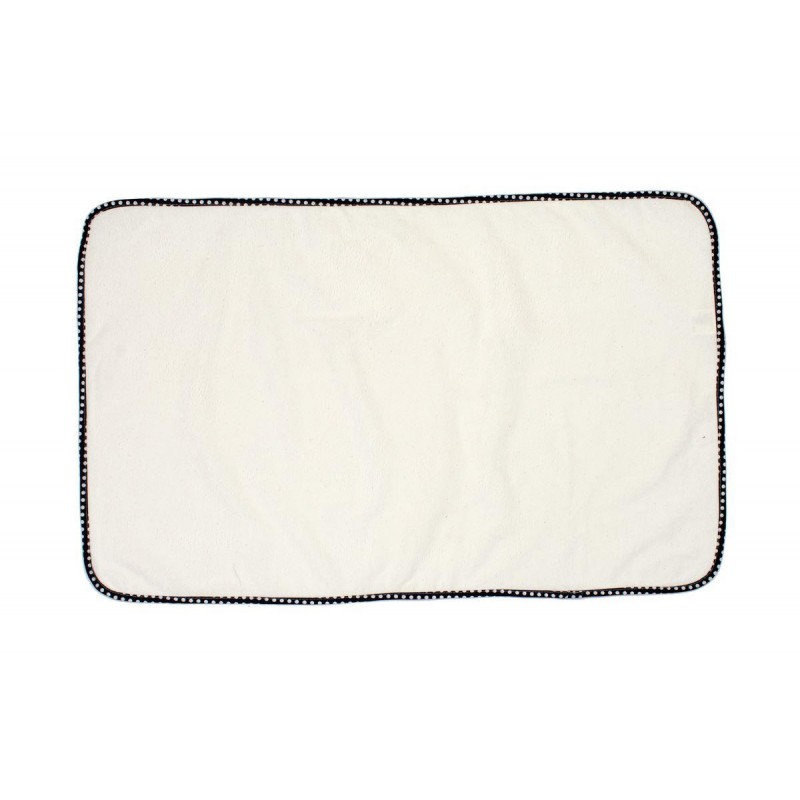 Σελτεδάκι Αδιάβροχο bebe 132 Πουά 50X80 Λευκό/Μαύρο Cotton 100%