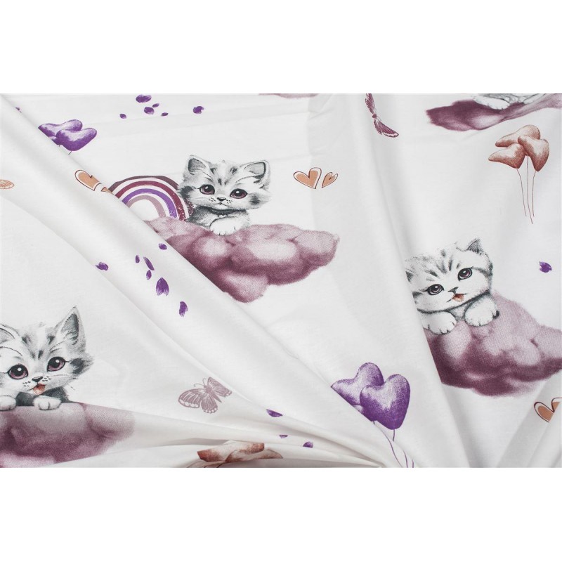 Πάνα Χασέ bebe Kitten 561 80X80 Mauve 100% Cotton