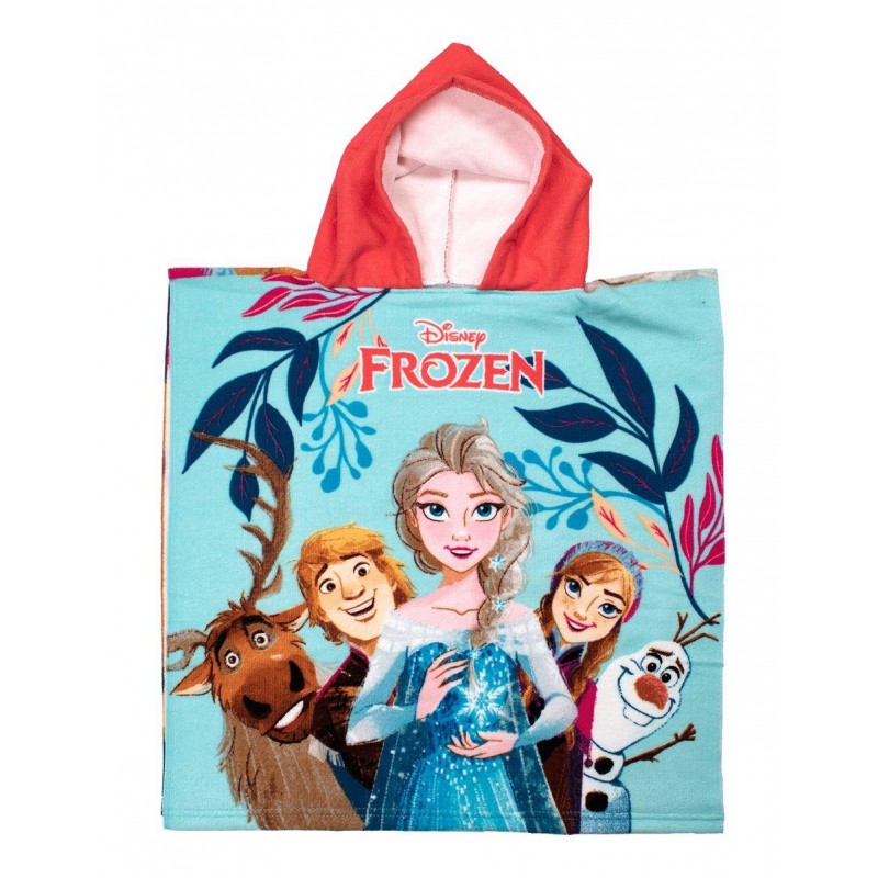 Πόντσο Θαλάσσης Quick Dry Disney Home Frozen 27 50X100 Sky Blue 100% Microfiber