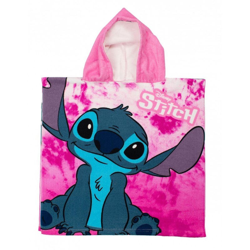 Πόντσο Θαλάσσης Quick Dry Disney Home Lilo & Stitch 22 50X100 Pink 100% Microfiber