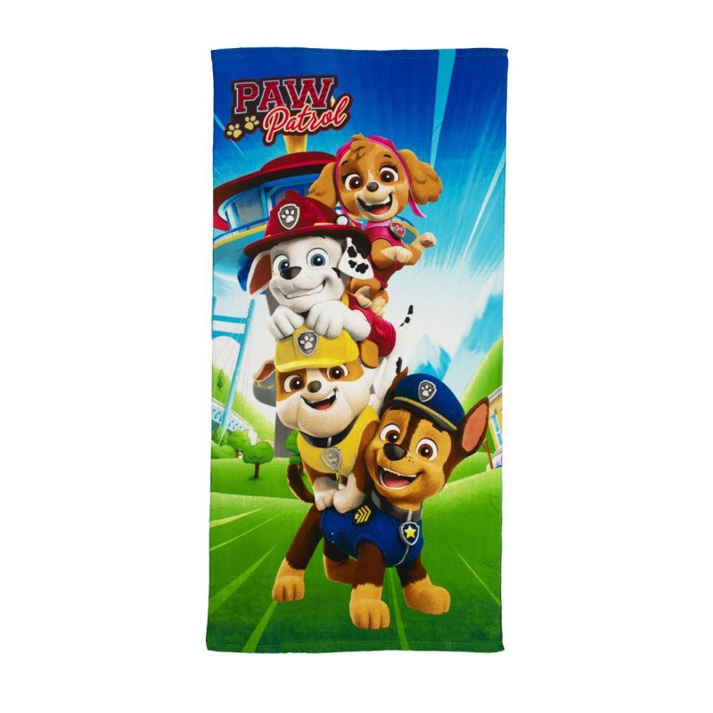 Πετσέτα Θαλάσσης Quick Dry Nickelodeon Paw Patrol 20 70X140 Sky Blue 100% Microfiber