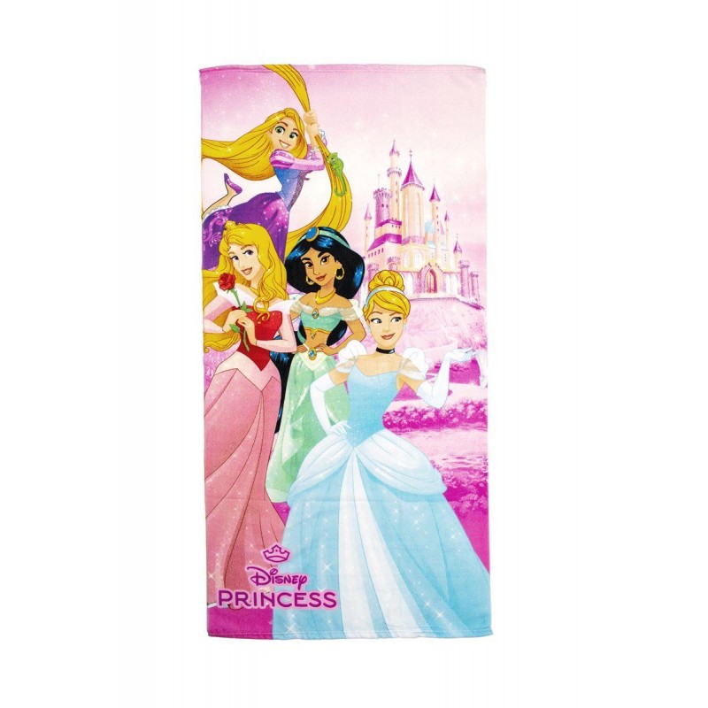 Πετσέτα Θαλάσσης Quick Dry Disney Home Princess 30 70X140 Pink 100% Microfiber