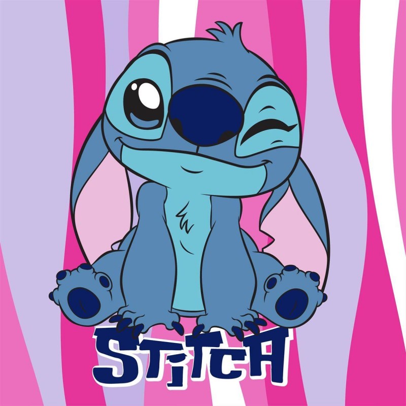 Λαβέτα Νηπιαγωγείου Disney Home Lilo & Stitch 74 30X30 Pink 100% Polyester