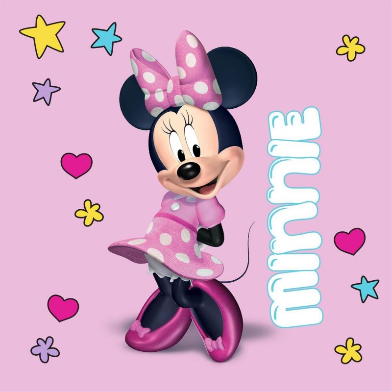 Λαβέτα Νηπιαγωγείου Disney Home Minnie 78 Pink 30X30 100% Polyester