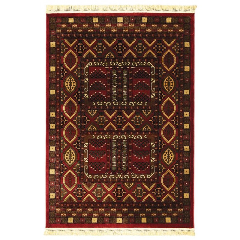 ΧΑΛΙ PERSIA 2273 BURGUNDY ΜΕ ΚΡΟΣΣΙ - 133X190  NewPlan