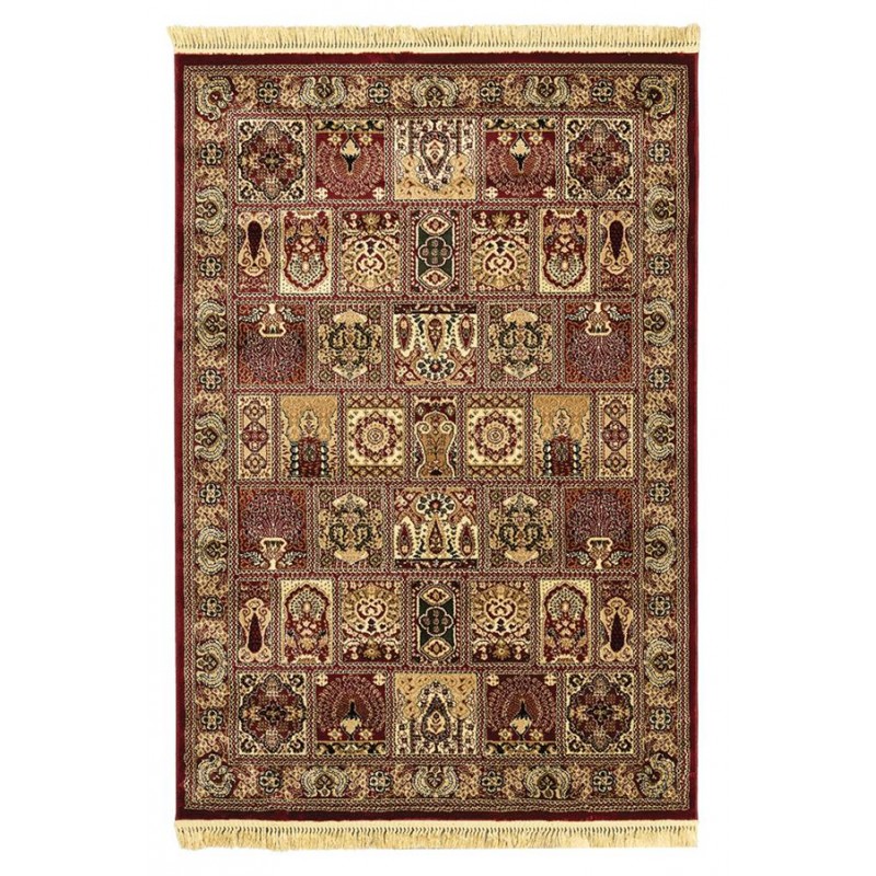 ΧΑΛΙ PERSIA 6283 BURGUNDY ΜΕ ΚΡΟΣΣΙ - SET067(2x140,1x200)  NewPlan