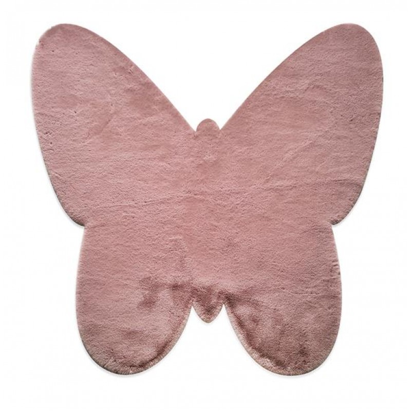 ΧΑΛΙ PUFFY JM7 DARK PINK BUTTERFLY ANTISLIP - 120X120B  NewPlan