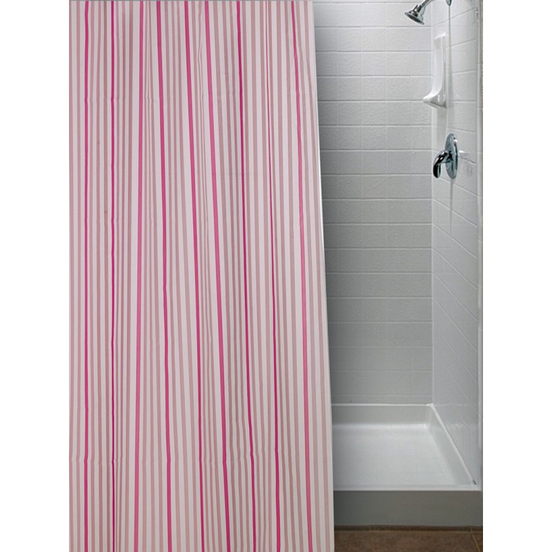 Κουρτίνα Μπάνιου 180x200 STRIPE PINK