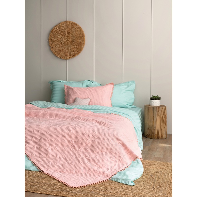 Κουβερλί King Size 260x240 MORGAN PINK