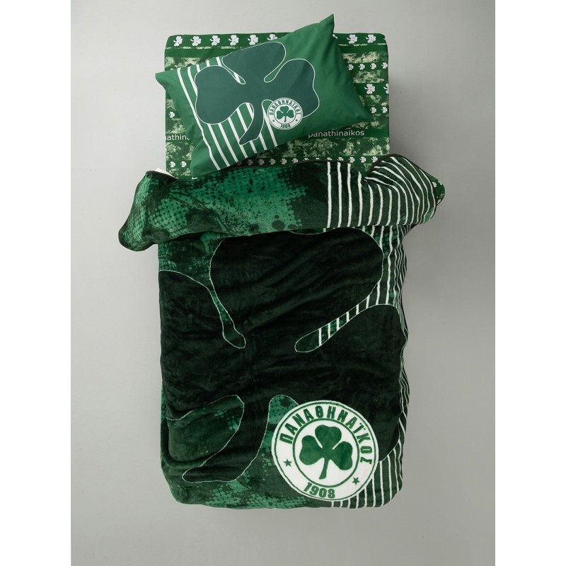 Κουβέρτα Βελουτέ Μονή Panathinaikos F.C. 155x215 VELOUR/3