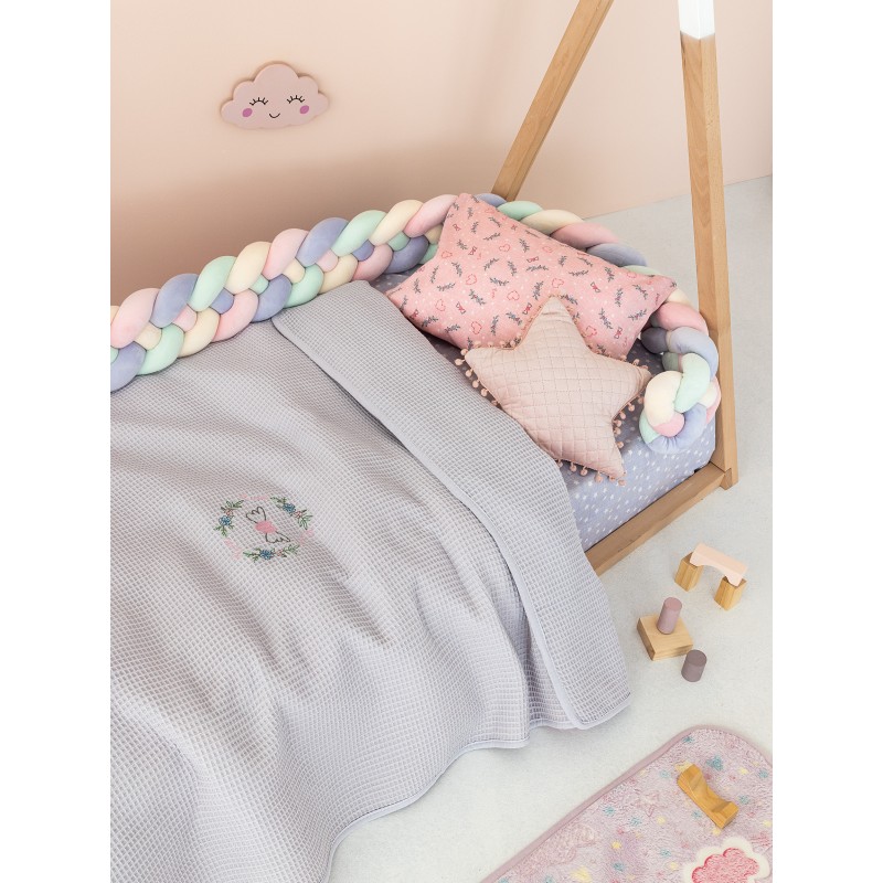 Κουβέρτα Πικέ Κούνιας Baby Blankets 100x150 CANDY LILAC