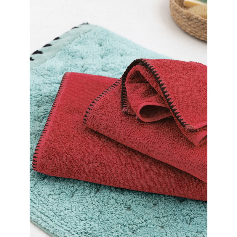 Σετ Πετσετες Towels Collection BROOKLYN RED